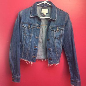 Forever21 Denim Jacket with Raw Hem